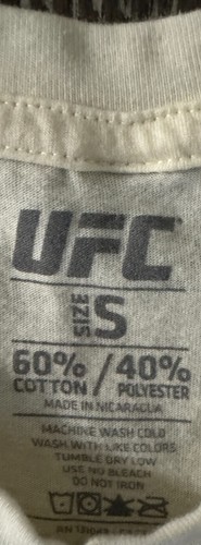 UFC Conor McGregor Juxtaposition T-Shirt cream graphic print ss crew S - Picture 3 of 3