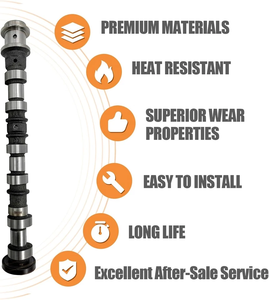 Árbol de levas de admisión lateral derecho para Jeep Dodge 3,6 L 5184380AG 5184380AH Foto 2 de 4