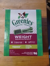 Greenies Weight Management Dental Dog Treats Teenie 5-15 96 Count 27 Oz