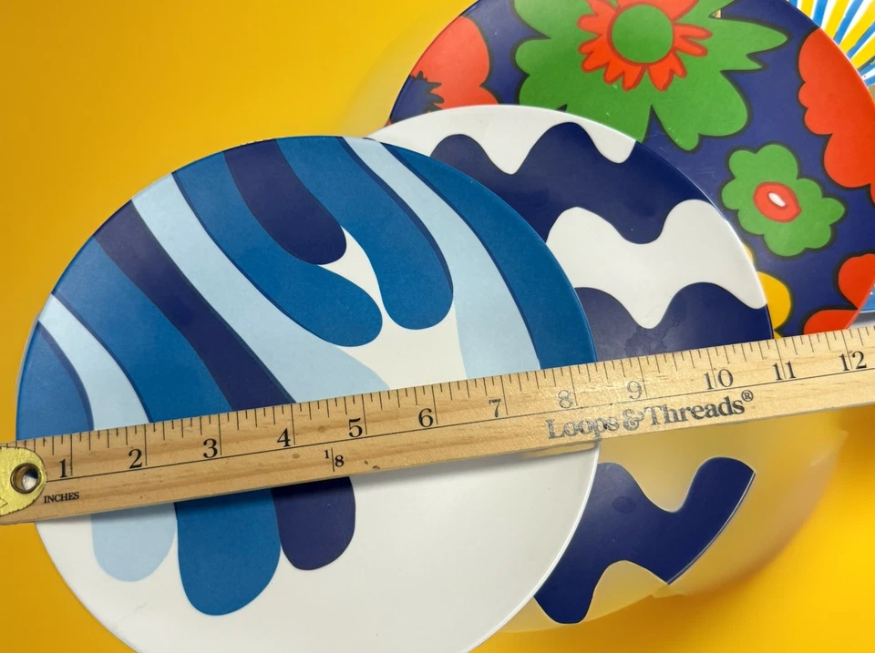 Juego de 4 piezas de plato de melamina Marimekko para Target 22 cm Foto 4 de 4