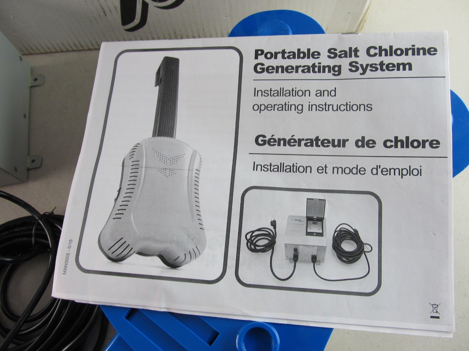 Solaxx Saltron Retro Salt Chlorine Generator for Above Ground Pools New Open Box