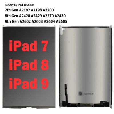 iPad 7th Generation 2019/ 8th Gen 2020/9th 2021 Replacement LCD Screen
