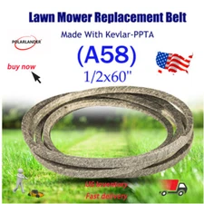 Replacement Lawn Mower V-Belt For John Deere M88184 M77988 754-0644 (1/2x60")