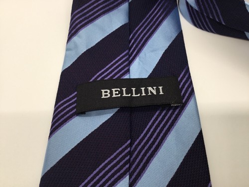Bellini Neck Tie Silk New Necktie Neckwear Blue Purple - Picture 4 of 4