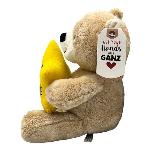 Ganz Love Lines Teddy Bear Stuffed Animal Plush Valentine's Day 7.5” NEW - 第 2/12 張圖片