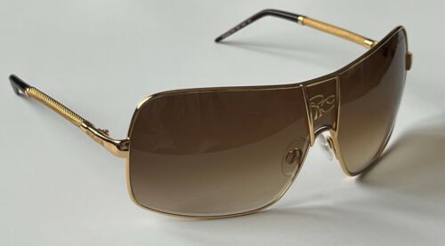 ROBERTO CAVALLI SRC059M 8FFX Sunglasses Gray Gold Frame  display picture 2