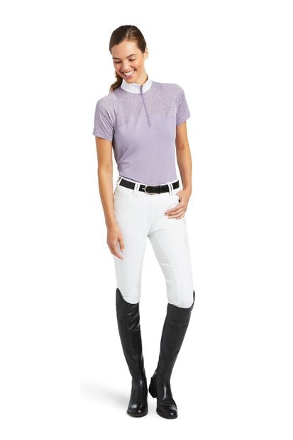 Ariat Ladies Airway Quarter Zip Show Shirt - Dusk - Extra Large