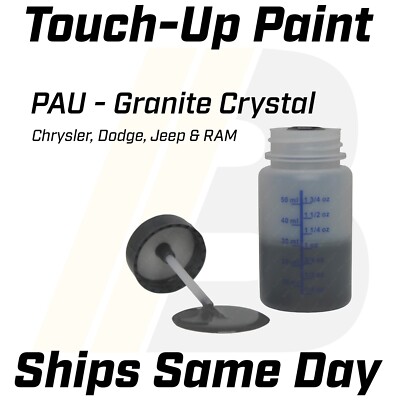 PAU Granite - 1 Oz Touch Up Paint Kit w/ Brush for Chrysler Dodge Jeep RAM