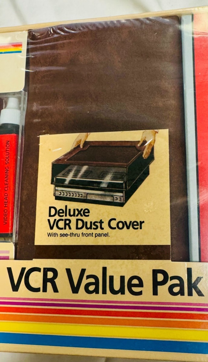 Recoton VCR Value Pak - VHS Tape, Dust Cover, Head Cleaner - NEW