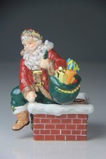 Waterford Holiday Heirlooms Down the Chimney Votive Holder Christmas Santa