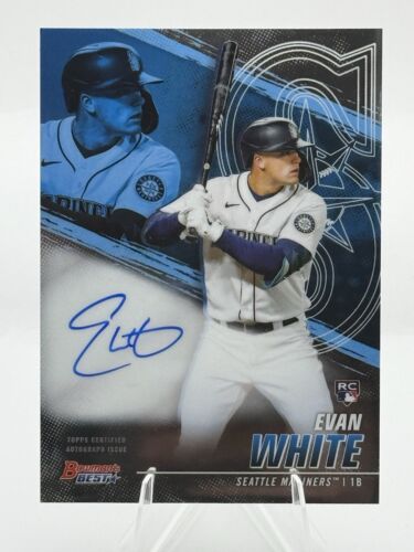 2021 Bowman's Best - Best of 2021 Autographs #B21-EW Evan White RC Mariners
