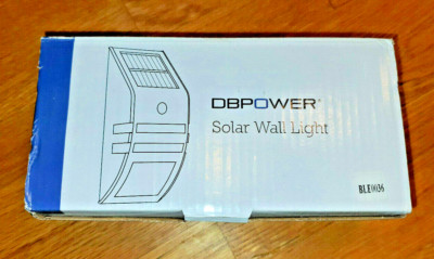 SOLAR Wandleuchte DBPOWER Bewegungssensor Infrarot ***NEU***OVP***