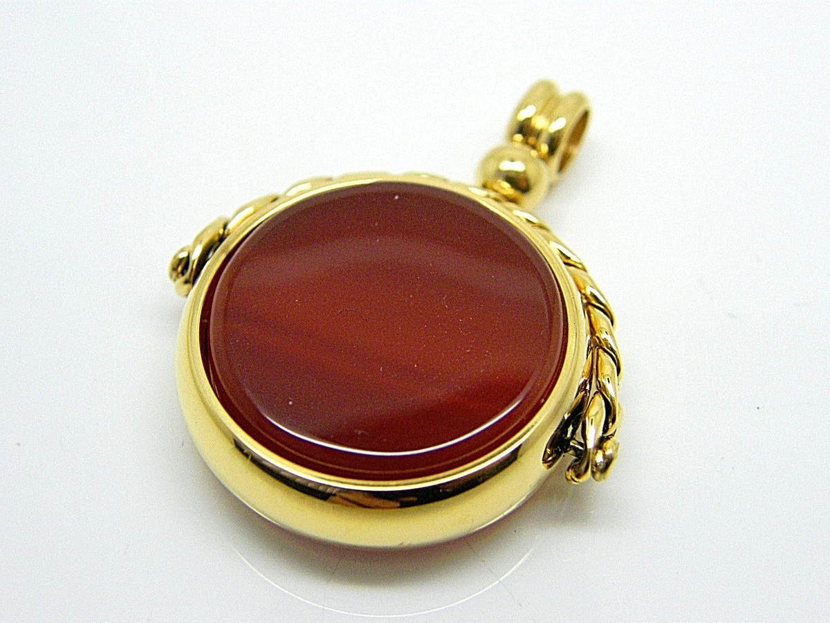 QUALITY SWIVEL SPINNING FOB GOLD PLATED ANTIQUE LOOK POCKET WATCH