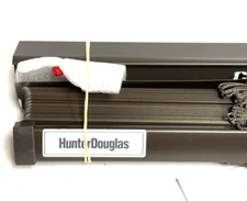 Hunter Douglas Dark Brown Corded Blinds 25-1/2"x69" Horizontal 1" Aluminum Metal
