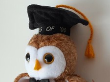 2000 Wisest The Graduation Owl Mint Original Retired TY Beanie Baby WT