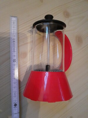 Bodum French Press Kaffeebereiter Kaffeekochen Rot Cafe Zubereiten 
