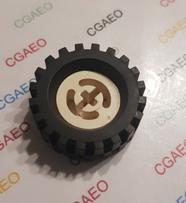 1 X Lego 3482c02 Wheel with Split Axle Hole with Black Tire 30 x 10.5 ...