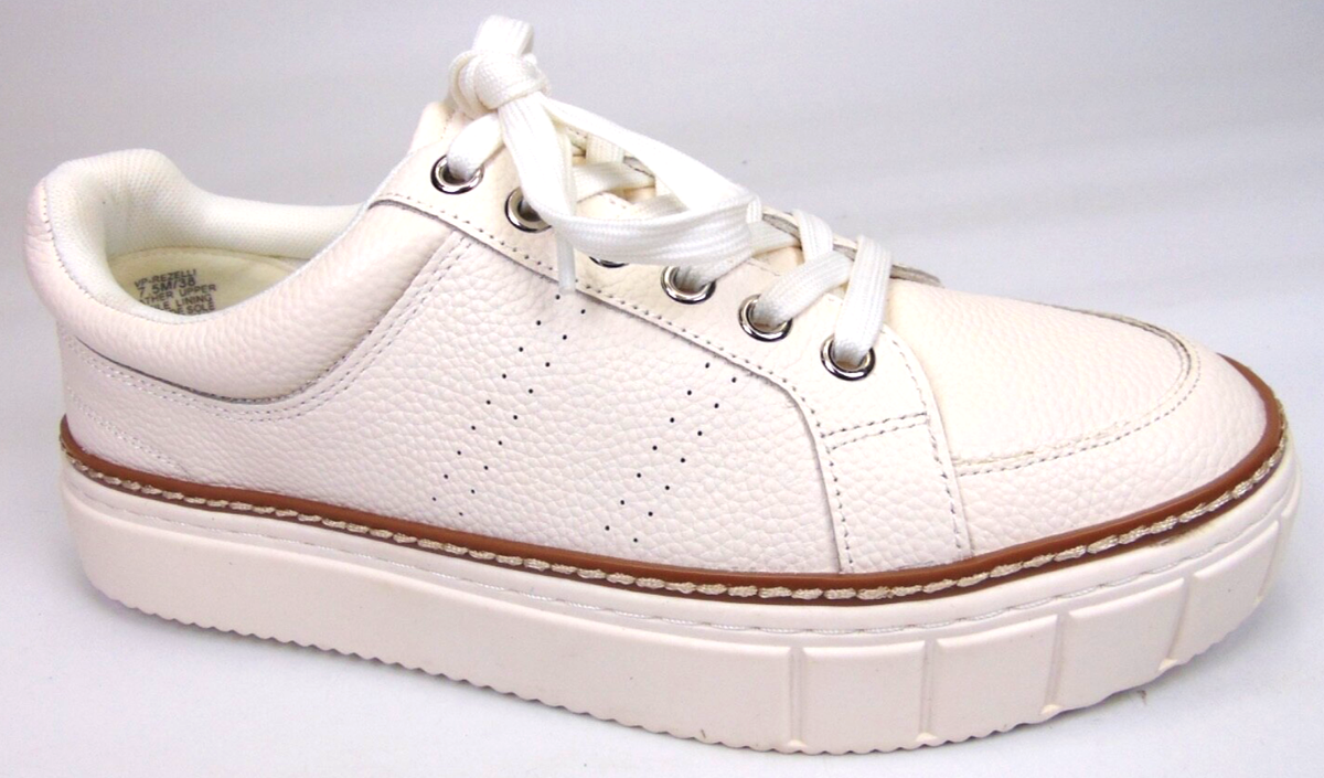 Vince Camuto Womens Vp-Rezelli White Leather Fashion Sneaker Size Worn  Once