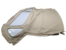 Fits: MG-B Soft Top w/Zipper 3 Plastic Windows 1971-80 Haartz Beige Canvas