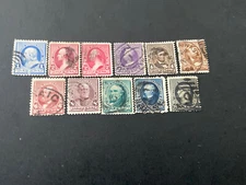 US Stamp Scott 219-228...1c-30c-includes 219d..Used..SCV $135..different Cancel