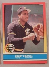  (2)  1988 Fleer Revco Baseball's Hottest Stars Bobby Bonilla Pirates  
