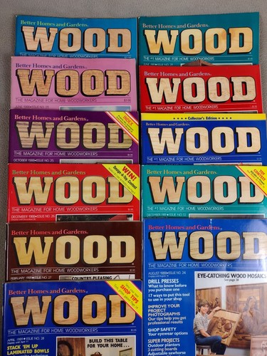 Wood Magazine Better Homes and Gardens 1988-1989 #22-32