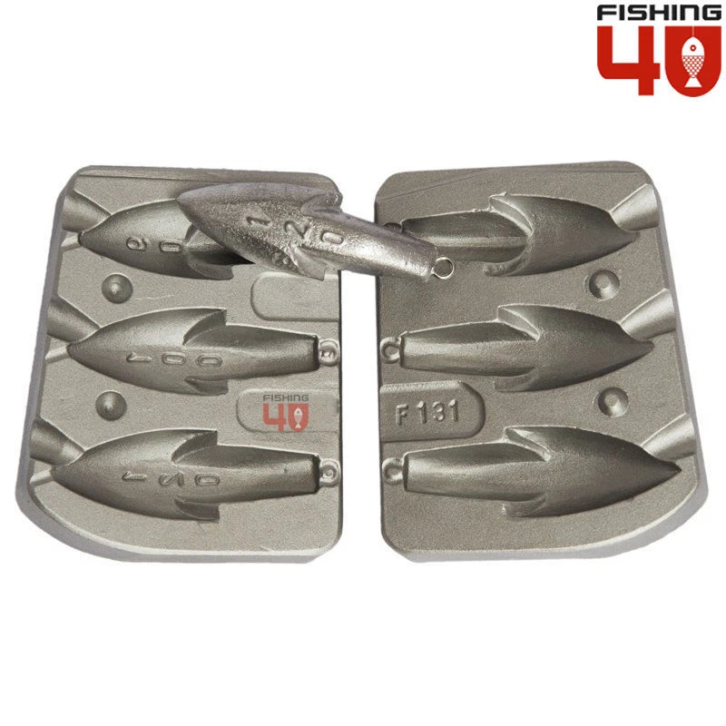 FISHING4U Molde de plomo Tommy 90-100-120 g/molde de plomo para pesca