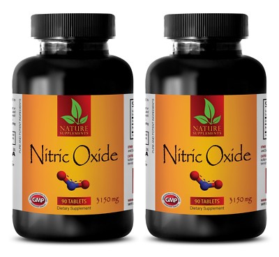 L-Arginine Capsules - NITRIC OXIDE 3150mg - Improves Oxygenation 2B