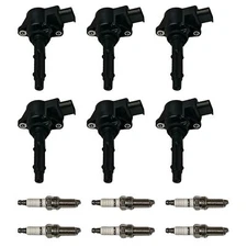 6X Ignition Coils and Spark Plugs for Mercedes-Benz C250 GL450 ML350 UF535