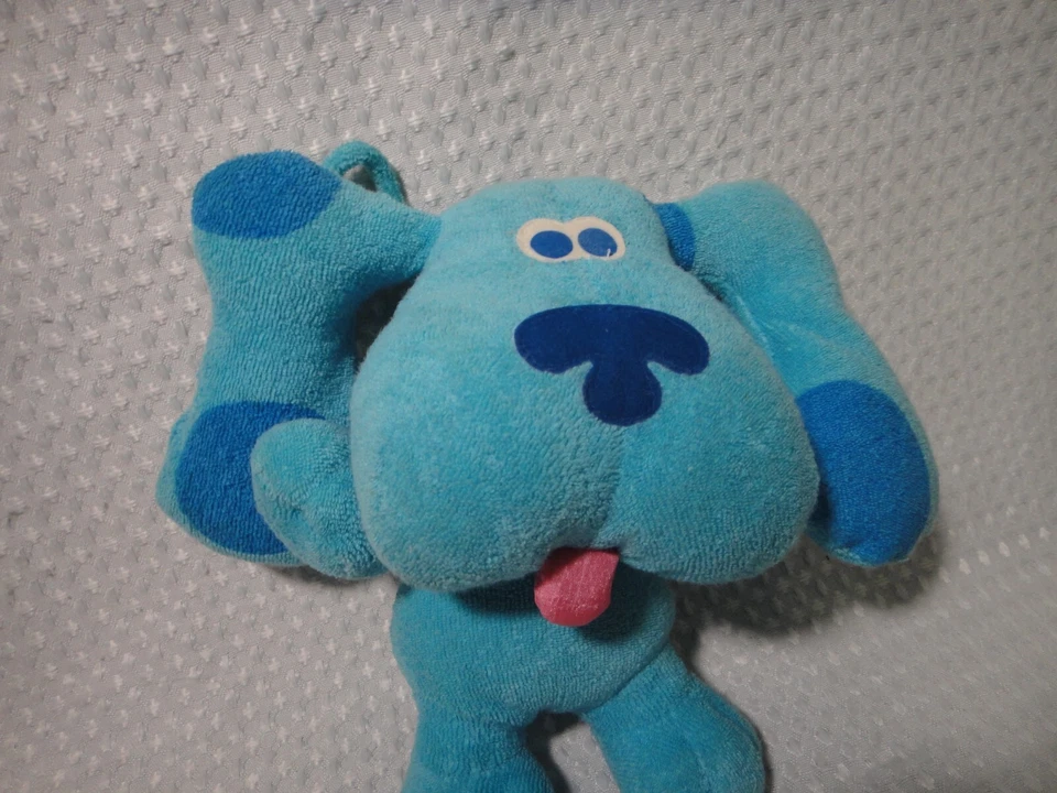 Figura de peluche de peluche azul vintage 1998 Tyco Blues Clues Beachtime 39665 Foto 2 de 4