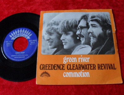 Single 7'' Creedence Clearwater Revival - Green River / Commotion (France) CCR