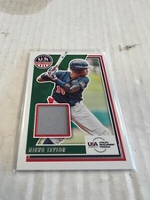 Nikko Taylor 2022 Panini USA Baseball Stars & Stripes Jersey #USAM-NY NrMt