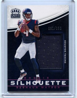2017 Crown Royal #12 DeSHAUN WATSON ''rookie silhouette'' /250 - Houston Texans 