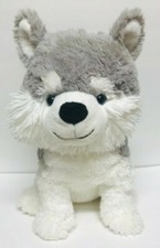 HUSKY DOG Gray White 16 DAN DEE Plush Stuffed
