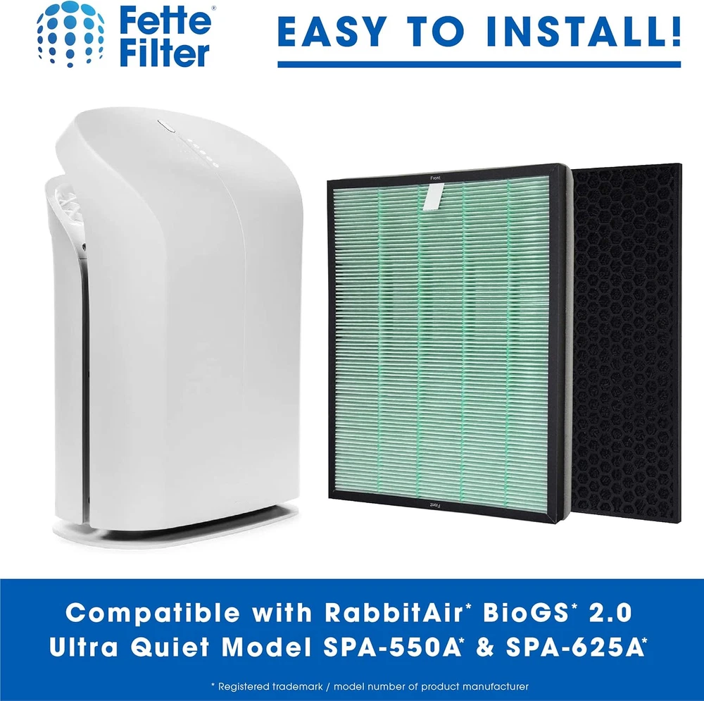 - Air Purifier Filter Set Compatible with Rabbit Air Biogs 2.0 Filter Kit for Mo