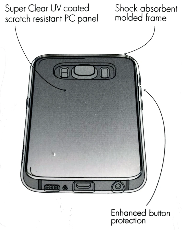 Skech Crystal Clear Slim Tough Snapon Case Cover for Samsung Galaxy Apple iPhone - Image 2 of 2