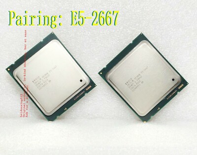 a pair Intel  E5-2667 (SR0KP) 2.9GHz /15MB / QPI 8GT/s  2011 Server Processor
