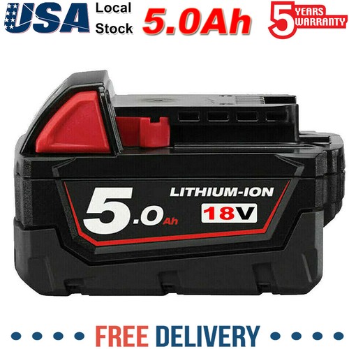 18V For Milwaukee M18 B5 Lithium XC 5.0 