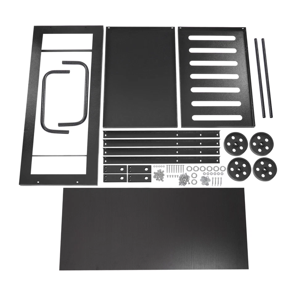 Carro de barra rodante industrial móvil carro de servicio cocina 3 niveles carro de almacenamiento Foto 4 de 4