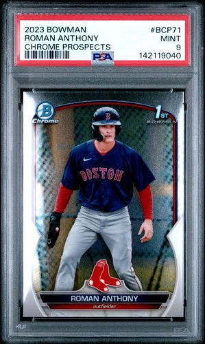 2023 Bowman Chrome Prospects #BCP71 Roman Anthony 1st Rookie Card RC PSA 9