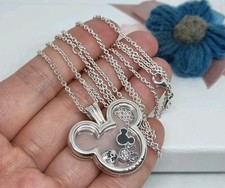 NEW Genuine Pandora Disney Mickey Mouse Floating Locket Necklace 75cm 💕 BOXED  