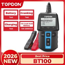 2026 New Topdon Bt100 3-second Quick 12v Battery Tester Charging System Analyzer