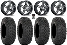 ITP SS212 15" Wheels Black 32" RT320 Tires Polaris Ranger 1500 & Xpedition