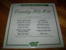 KARAOKE SING-ALONG Laserdisc LD COUNTRY HITS VOLUME 36 BRAND NEW SEALED RARE