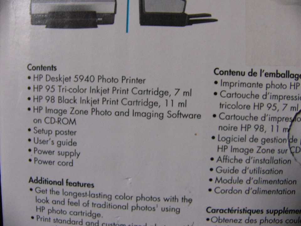 NEW HP Deskjet 5940 Digital Photo Inkjet Printer - Image 3 of 4