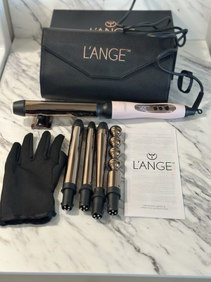 #ad L#x27;Ange le Cinq Professional 5 in 1 Hair Curling Wand Set with Travel Case $60.00