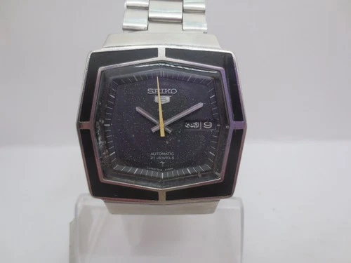 VINTAGE SEIKO TV TYPE 7019-5110 DAYDATE STAINLESS STEEL AUTOMATIC MENS WATCH
