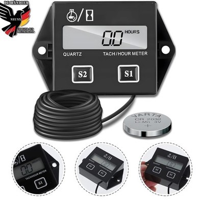 Drehzahlmesser Digital Tachometer Für Motorsäge Kettensäge Rasenmäher Motorrad