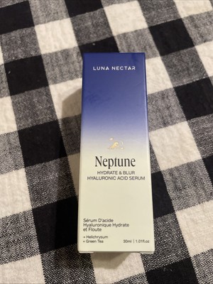 LUNA NECTAR Neptune Hydrate & Blur Hyaluronic Acid Serum 1.01 fl oz EXP 12/26