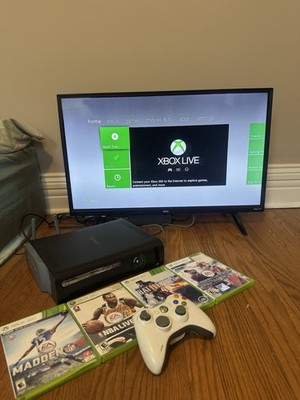 Microsoft Xbox 360 Elite 60GB Console , Controller & Game Bundle (Jasper )